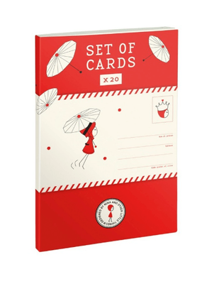 Post Cards - Clairefontaine France Nina Pad of 20 Post Cards