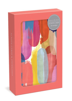 Paint Daubs Molly &amp; Rex 12 Pack Blank Notecards &amp; Envelopes