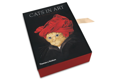 &#039;Cats in Art&#039; Notecard Box 20 different cat art notecards &amp; envelopes
