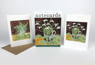 Art Angels Snow Drop &amp; Lichen 10 Notecard Pack &amp; Envelopes