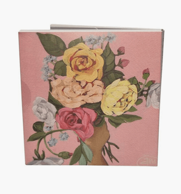 NZ Artist Abbey Merson Posy 1V &amp; Picking Posies 8 Pkt Notecard