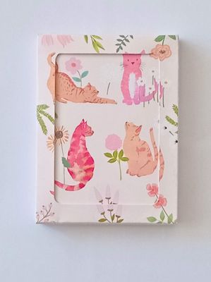 Hammond Gower :Flower Cats &amp; Yoga 8 Pkt Notecards 2 Designs