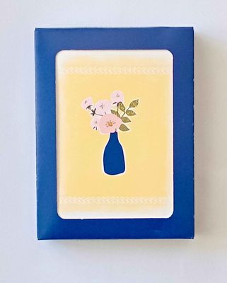 Hammond Gower : Flower Vase &amp; Present 8 Pkt Notecards 2 Designs