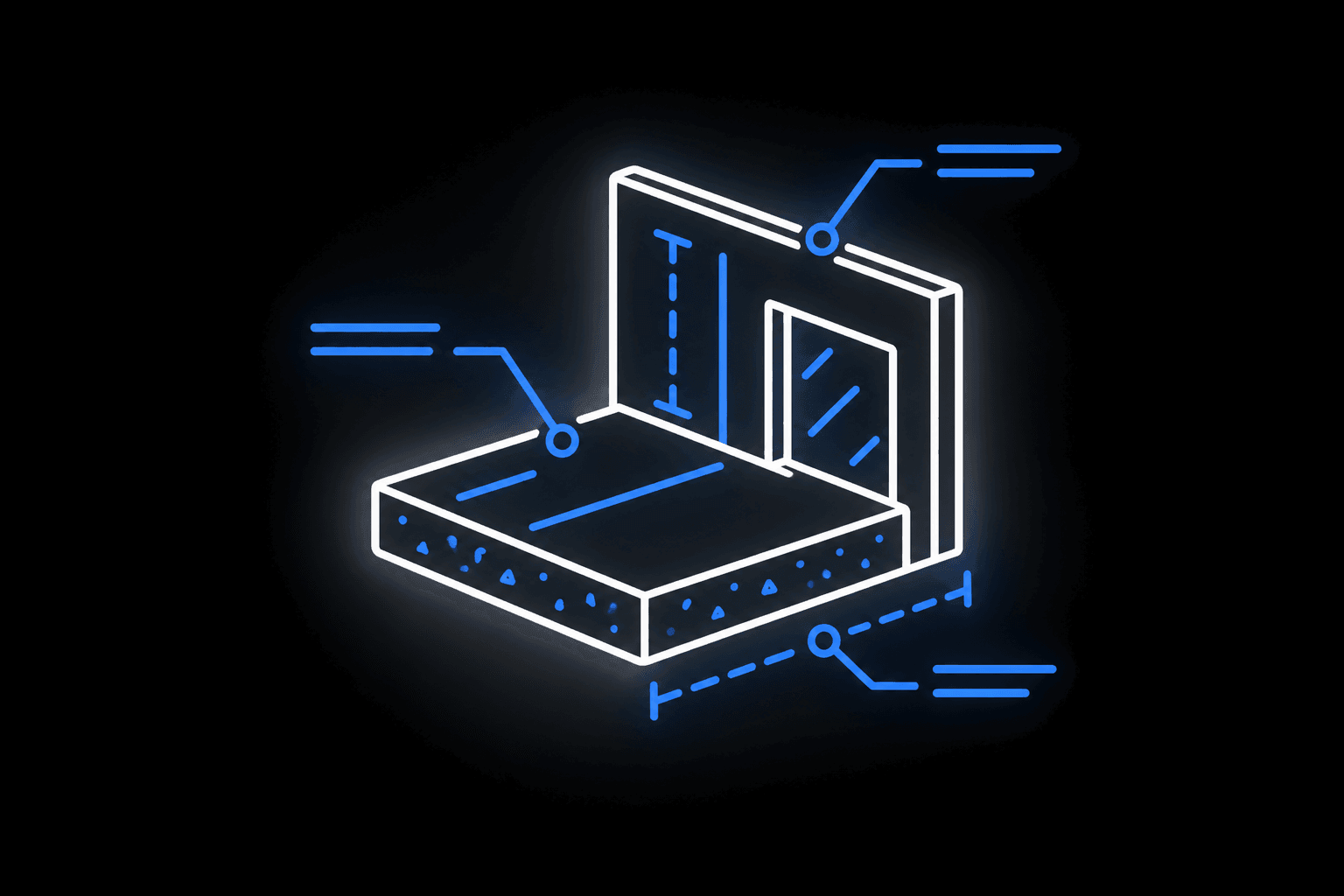 An icon of building plan symbols.