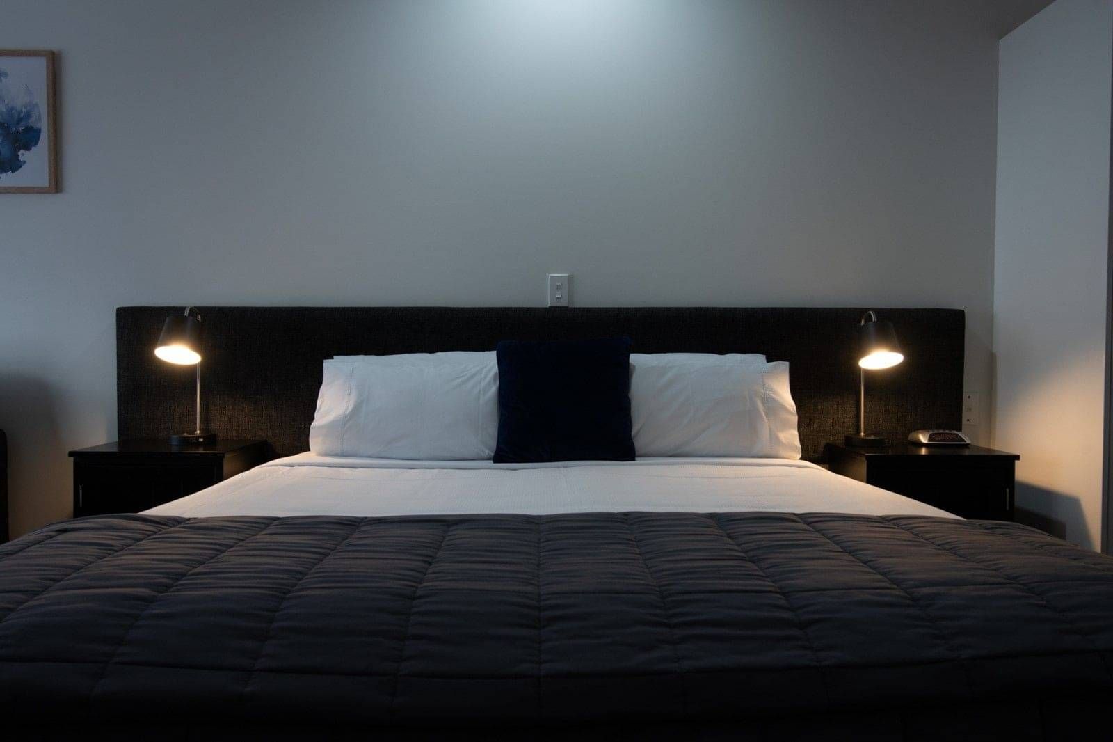 Super King Studio unit at Cambridge Mews showing bed