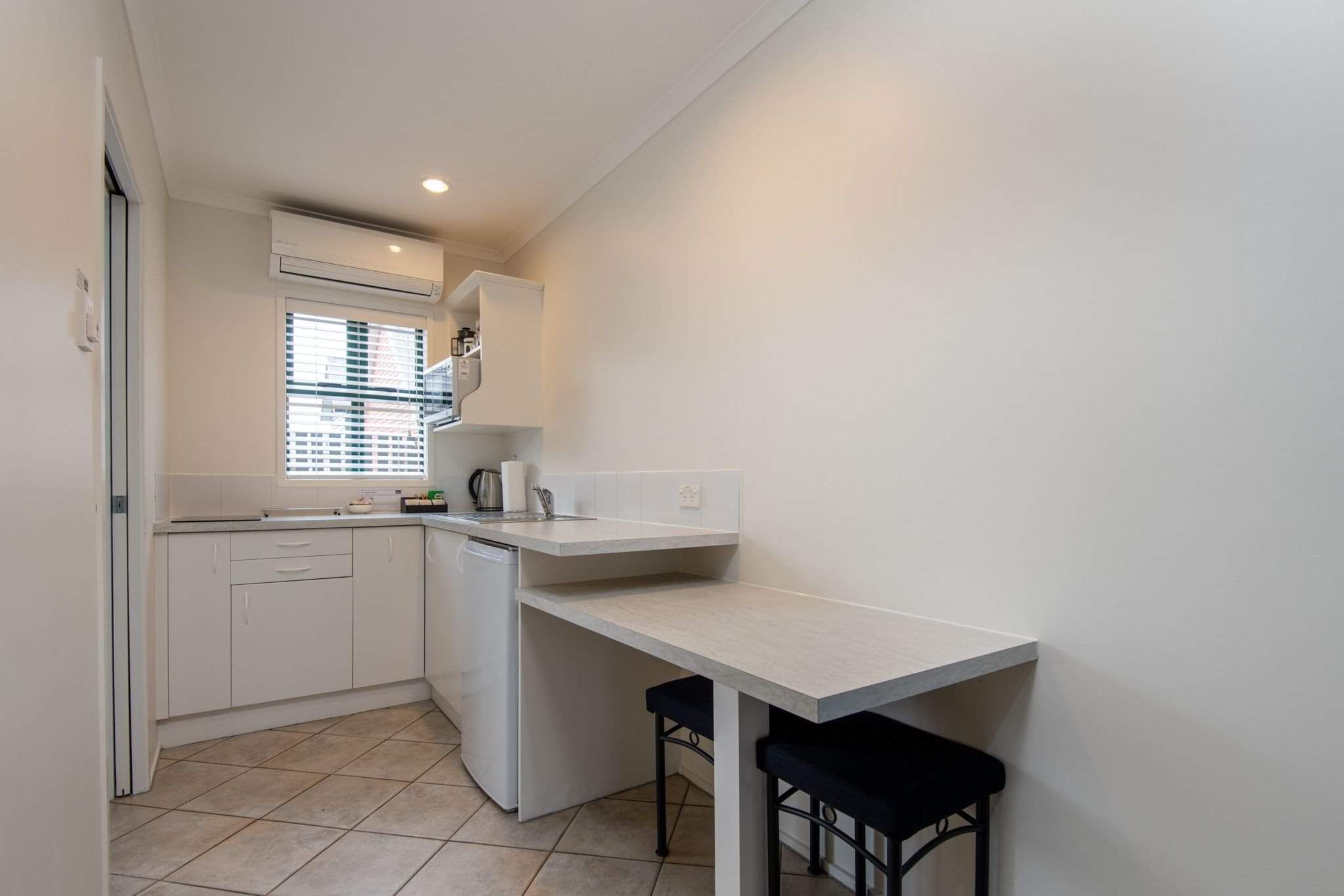 Kitchen area in the 2 bedroom unit at Cambridge Mews