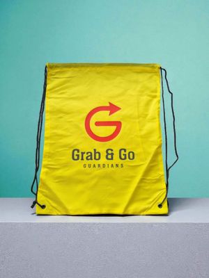 Grab and Go Guardians Drawstring Bag