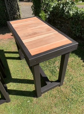 1.2m x 60cm Premium Outdoor Bar Leaner &ndash; Modern Timber Design