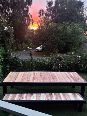 3m x 1m Outdoor Cedar Table | Premium NZ-Made Outdoor Dining