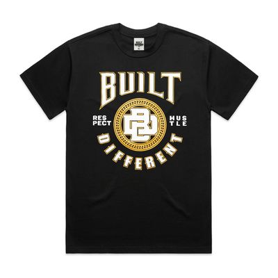 Built Different - Black &amp; Yellow Tee
