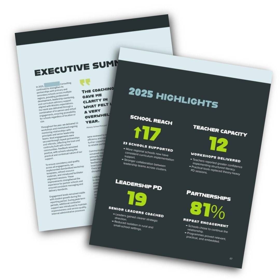 Extract from annual report design