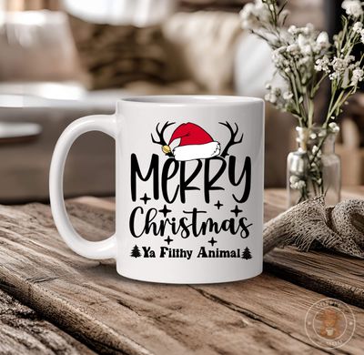 Merry Christmas Ya Filthy Animal Mug