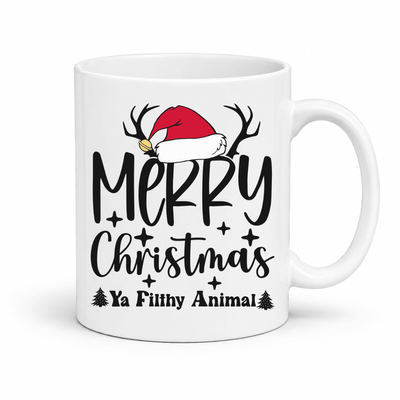 Merry Christmas Ya Filthy Animal Mug
