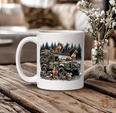 Hunting Dog Army Mug