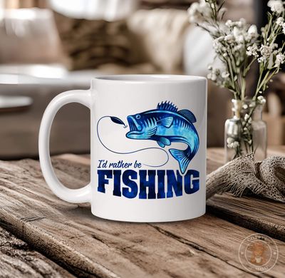 I&rsquo;d Rather Be Fishing Mug
