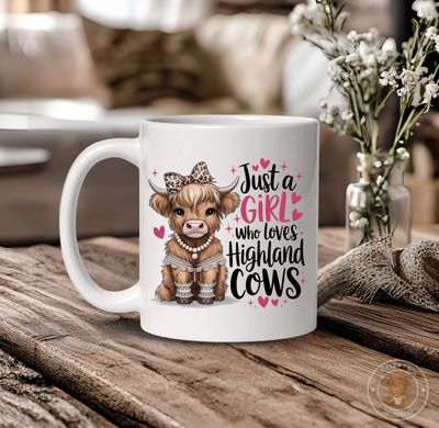 Just a Girl Who Loves Highland Cows Mug
