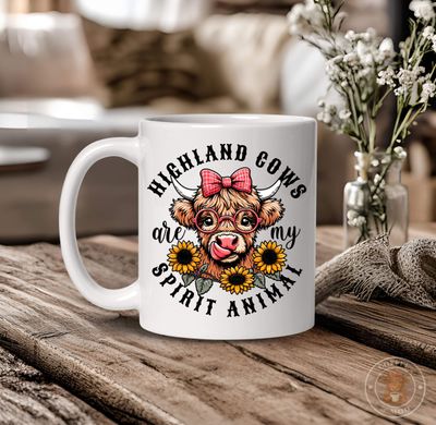 Highland Cows Are My Spirit Animal Mug