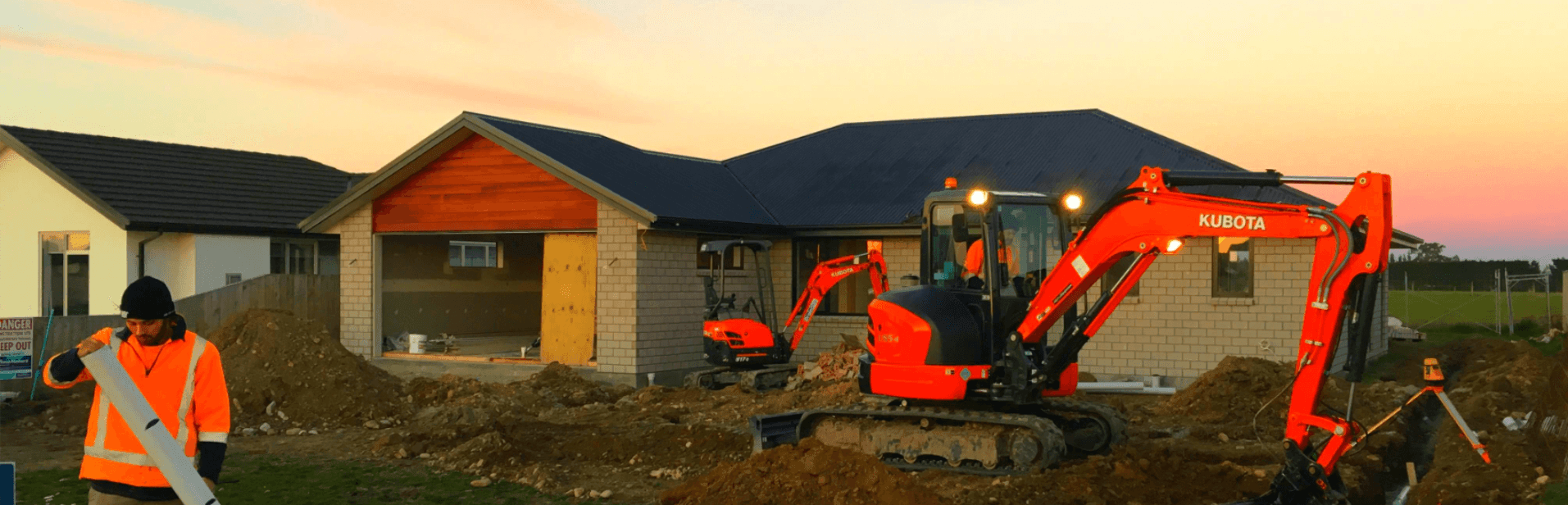 Drainpro prepping site for drainage on residential property