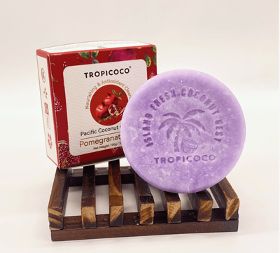 TROPICOCO Pacific Coconut Oil Soap Pomegranate Bliss 100g