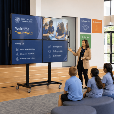 Custom Designed Video Wall Trolleys