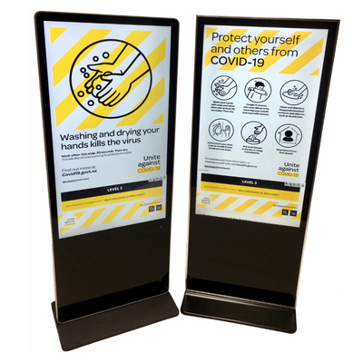 Interactive Free Standing LCD Advertising Kiosk