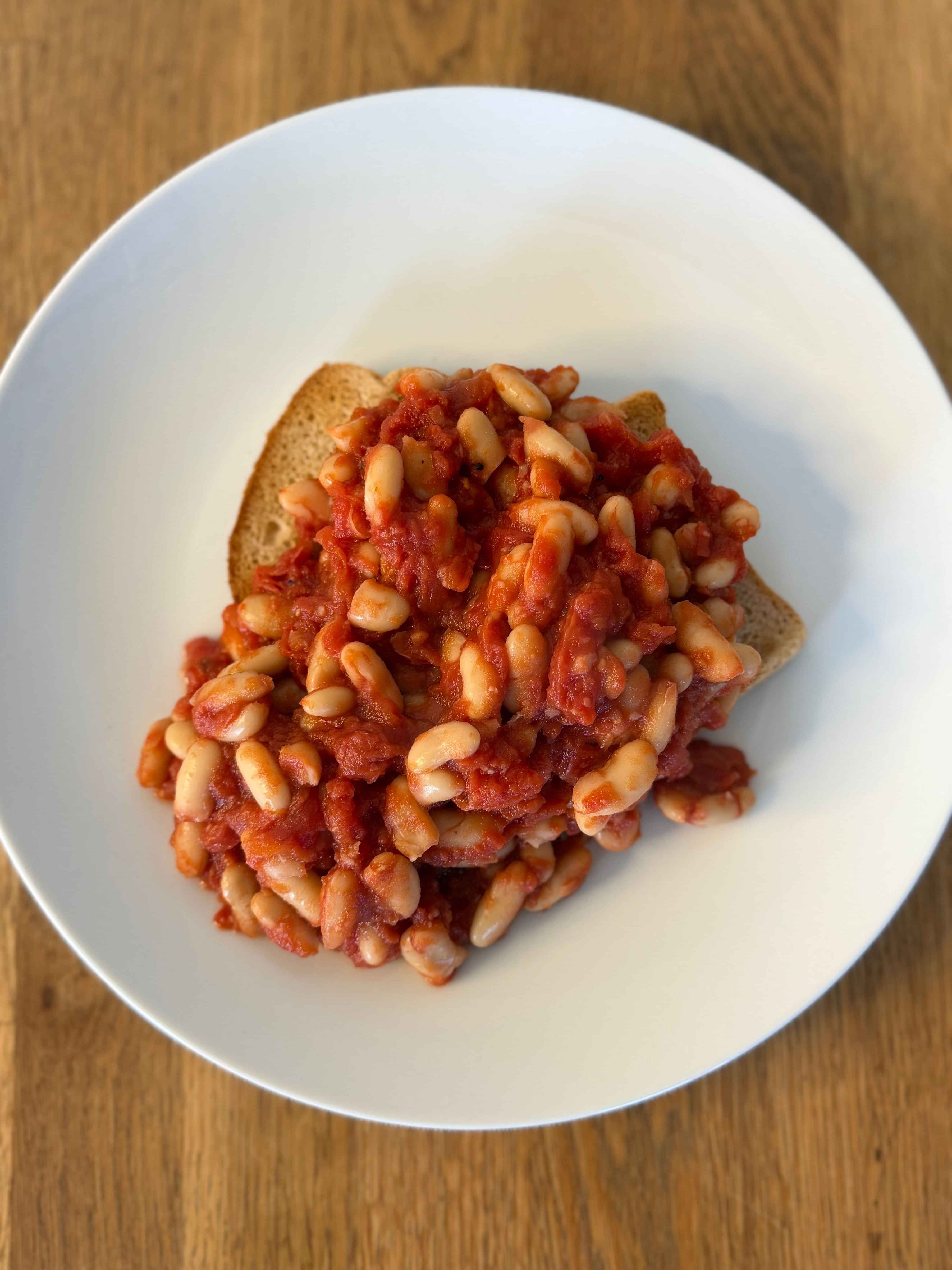 photo of home made baked beans