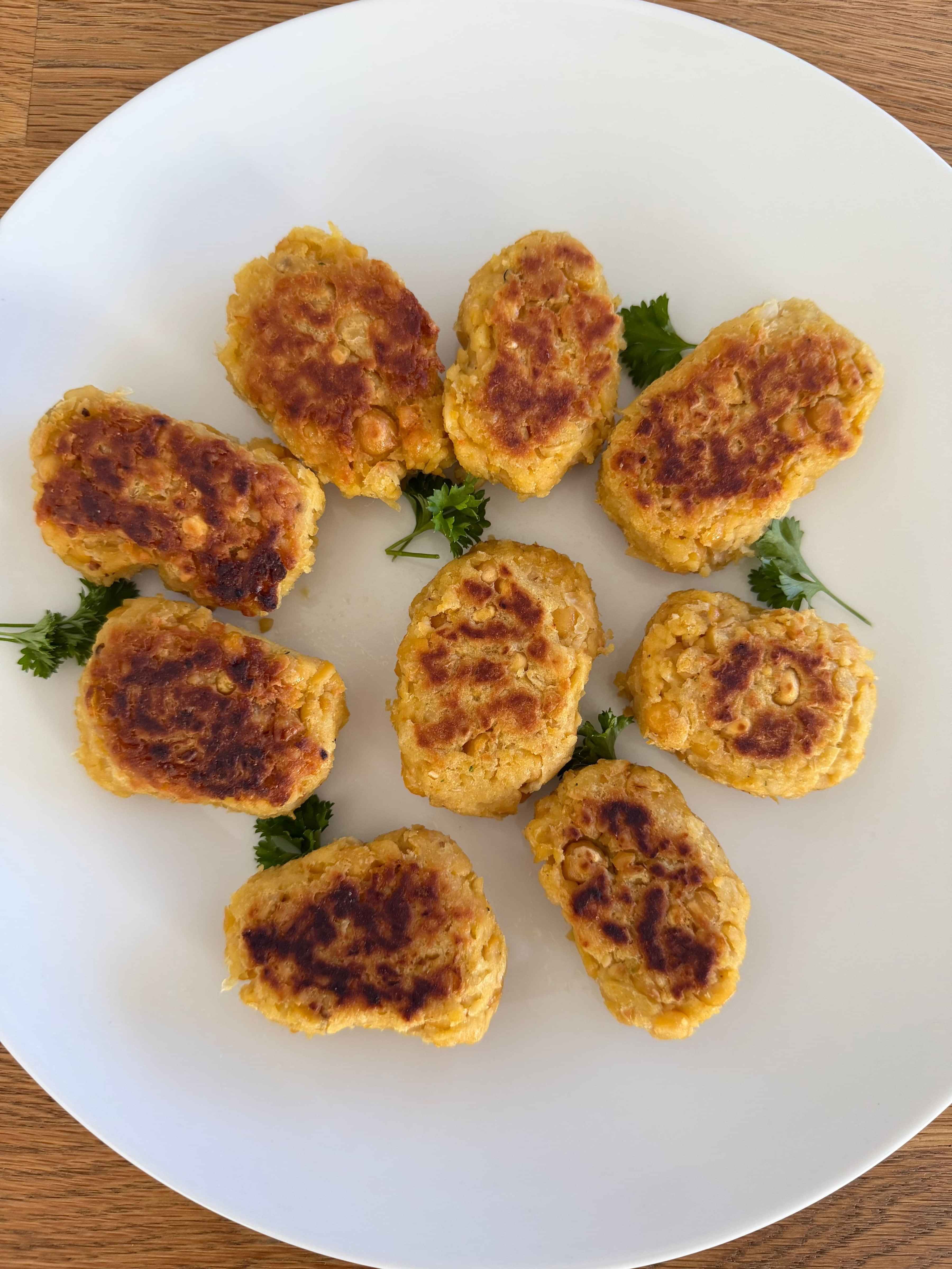 photo of chickpea nuggets