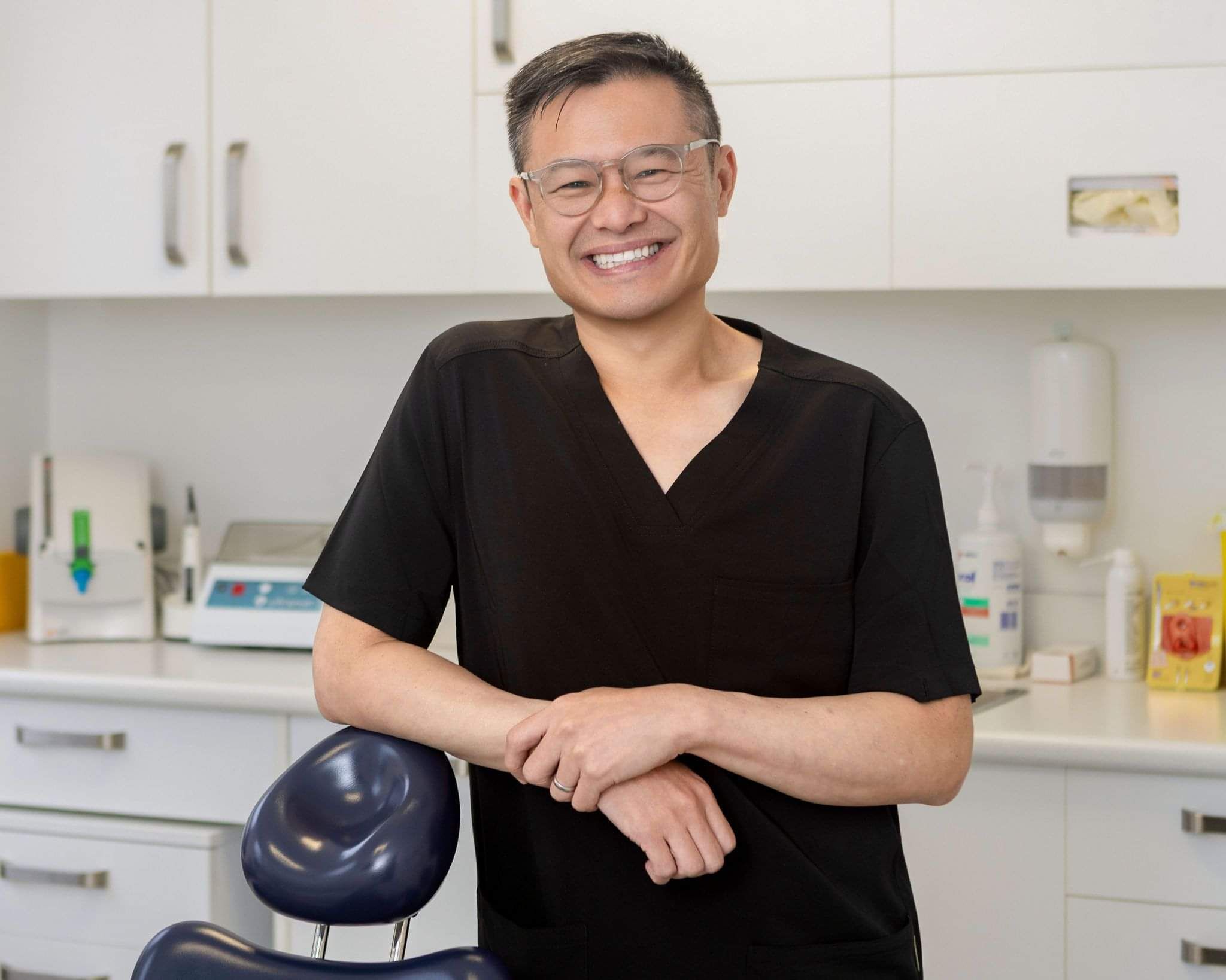 Matthew in dental practice smiling