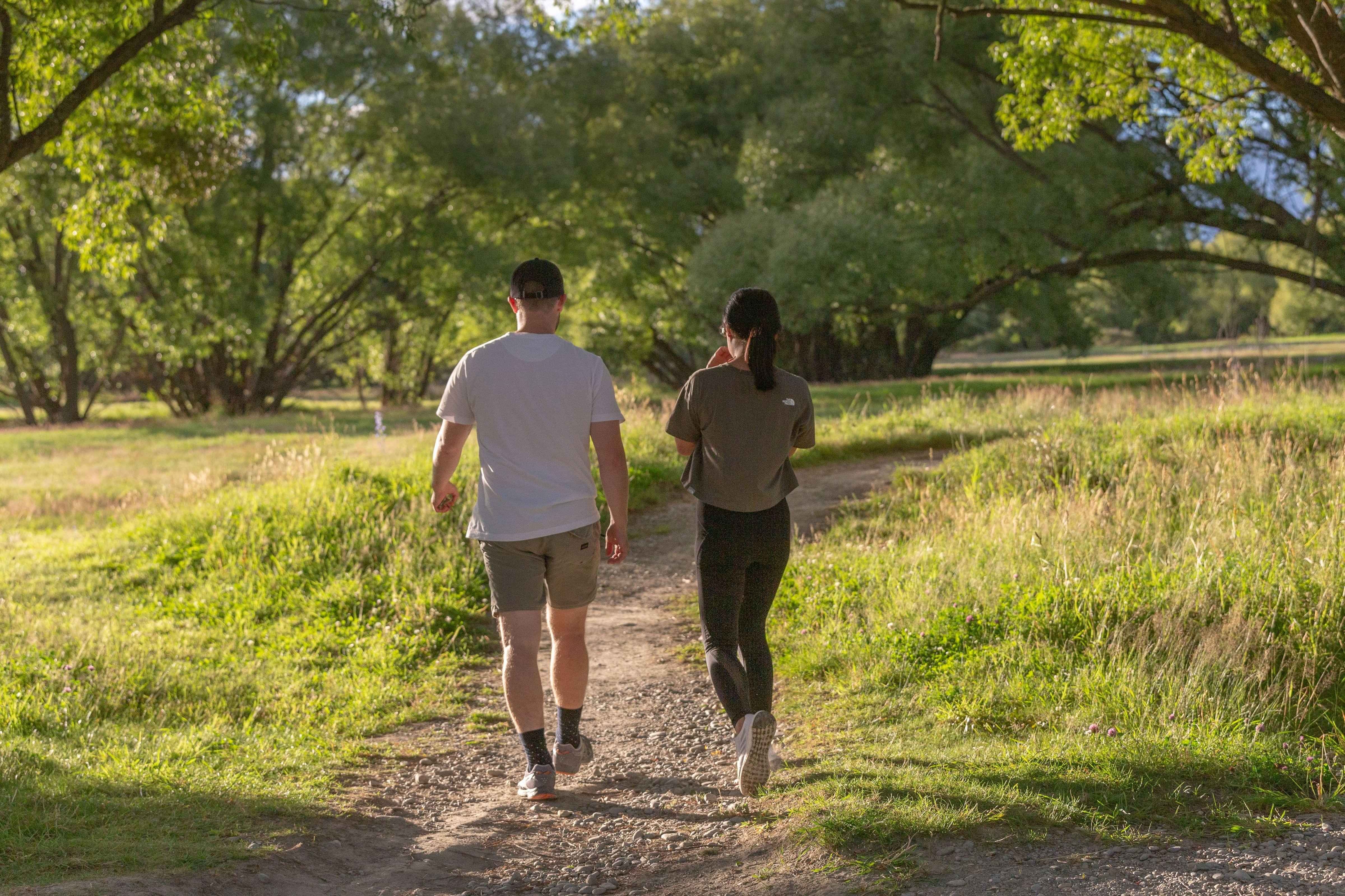 Walking trail through native landscape in the Mackenzie region