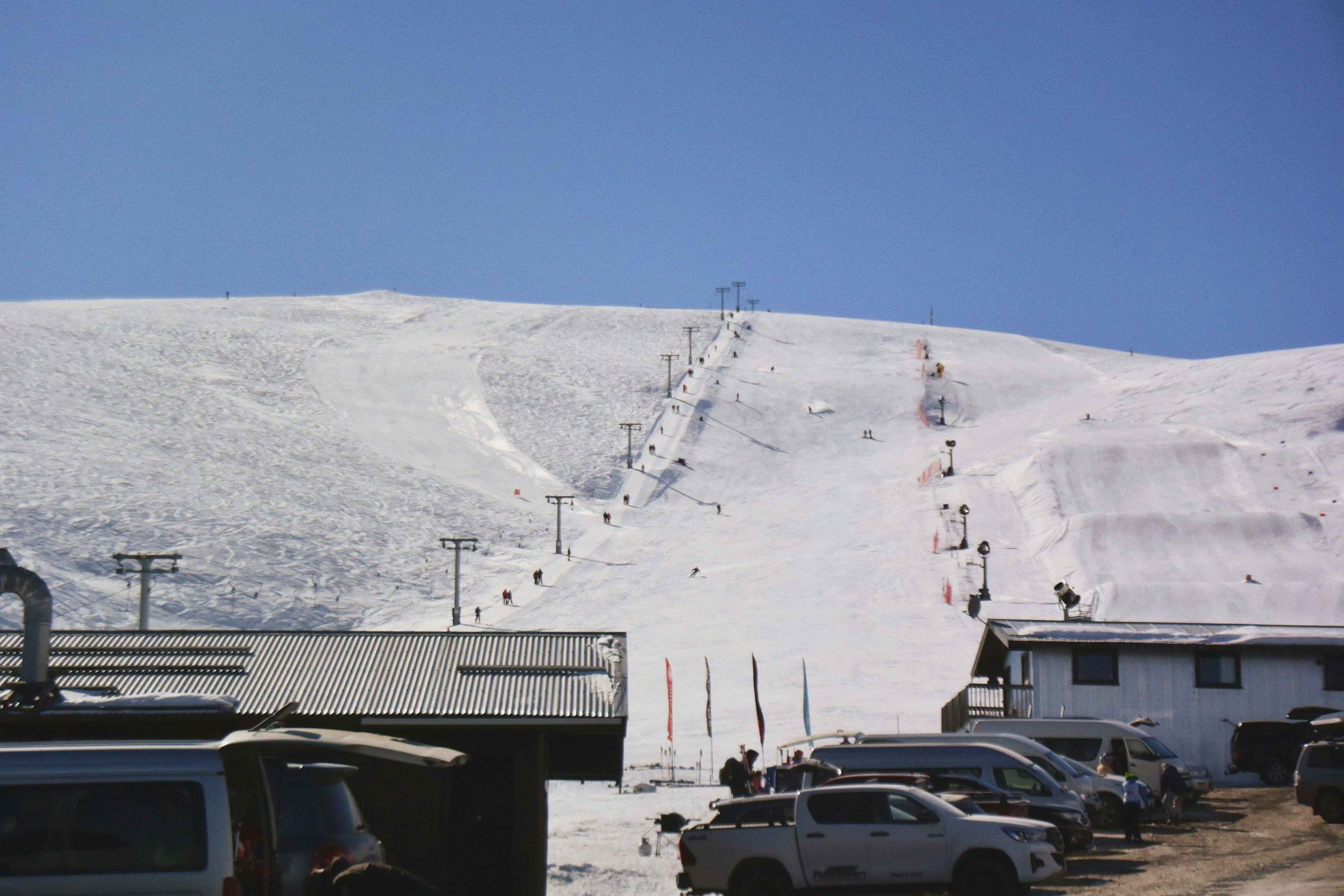 Ski field in winter near Twizel in the Mackenzie region