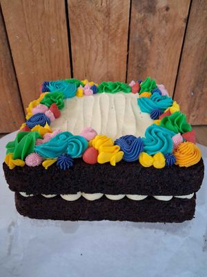 Your own flair tray cake