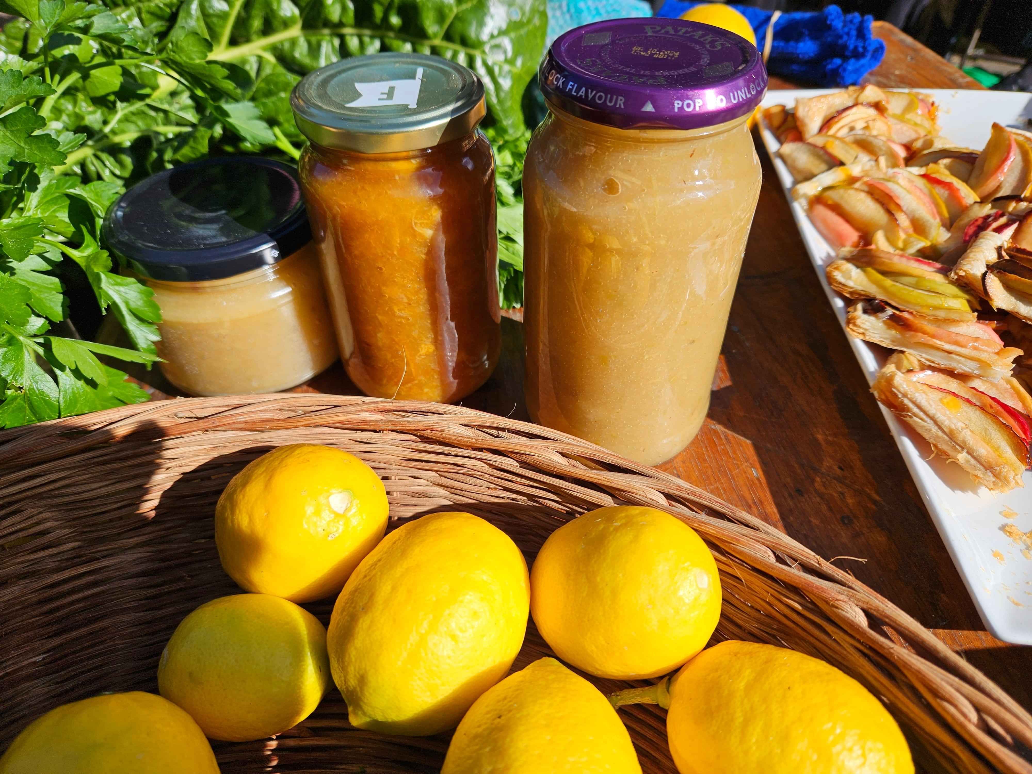 Crop Swap goodies - preserves, lemons, baking