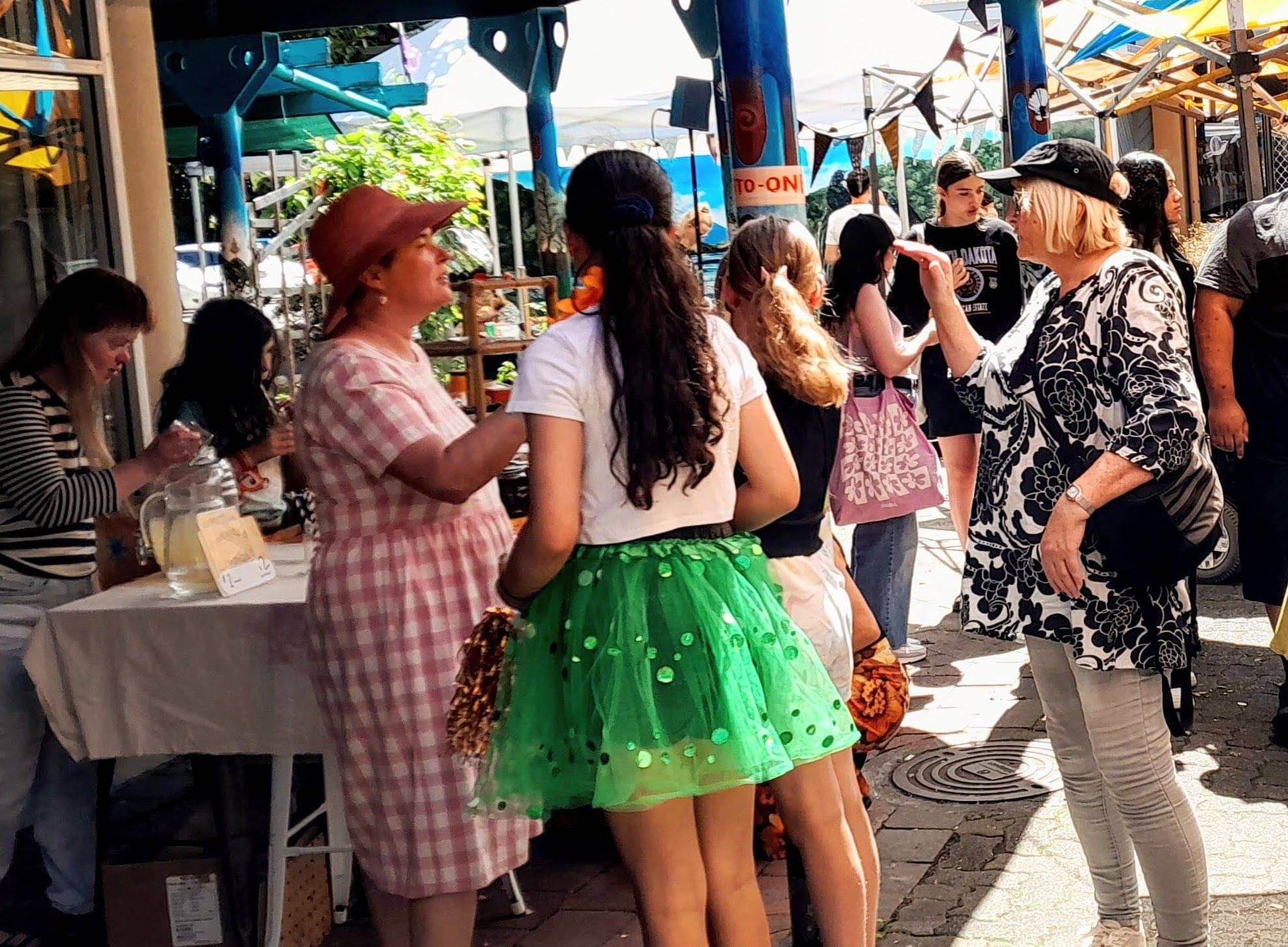 Crowds at the Spring Market