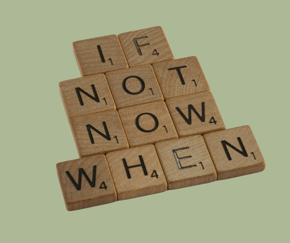 quote "if not now when"