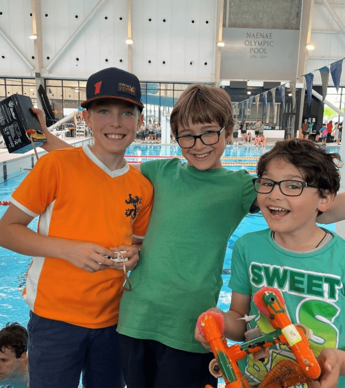 Waimakariri's Kaiapoi Robotics Club members with their cherished robot, Kaiapoi River Queen