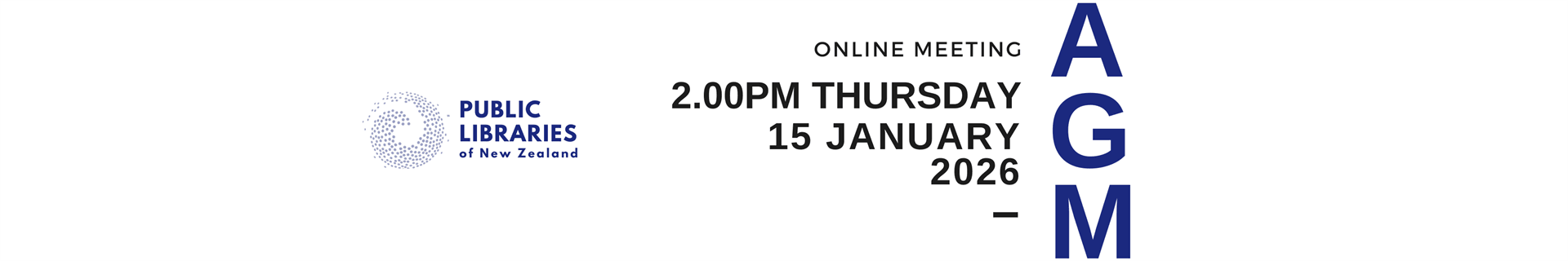 AGM 2025 Online Meeting 2.00PM Thursday 15 January 2026