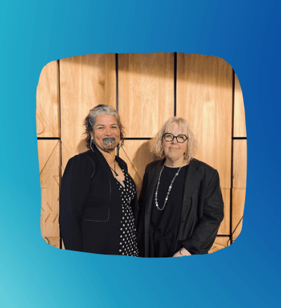 Puamiria Parata-Goodall and Nicki Moen