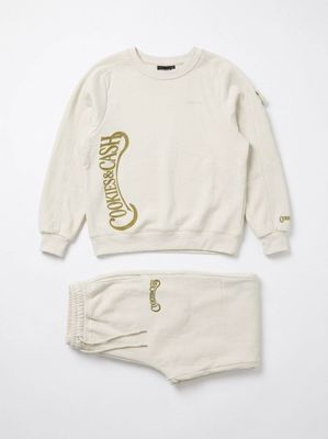 THE SIGNATURE Crew neck Set - Bone and Moss
