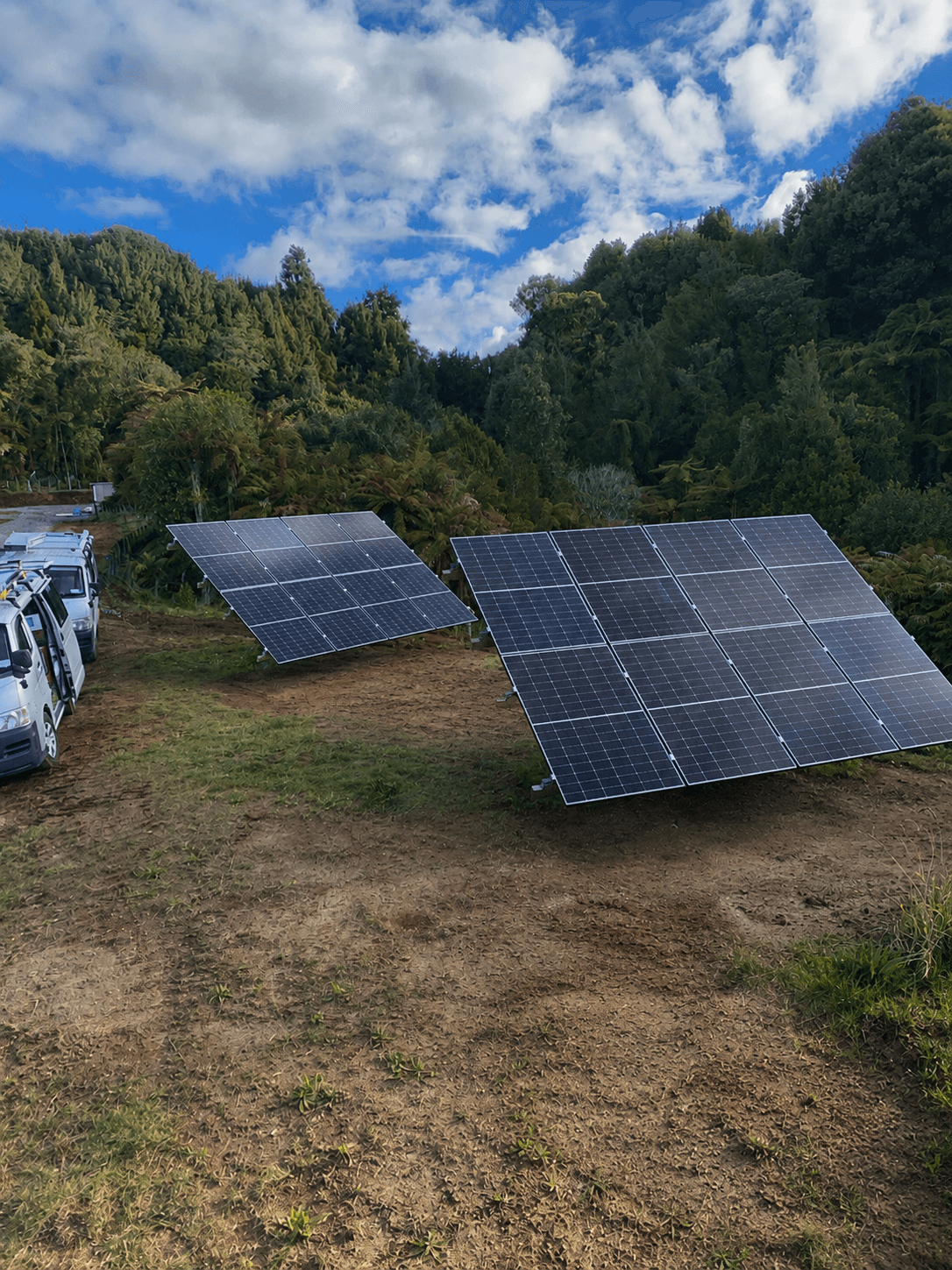 Solar Panels installed at a home in rural Bay of Plenty