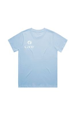 T-Shirt Blue with White Print