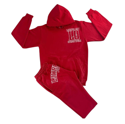 40% OFF - Red Kids Hoodie Tracksuits