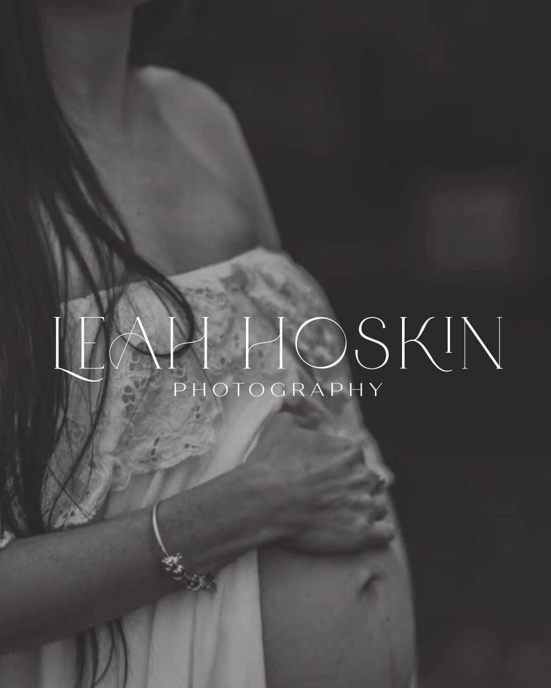 Brand identity for photographer, Leah Hoskin.  By Creative Box, Waikato. New Zealand