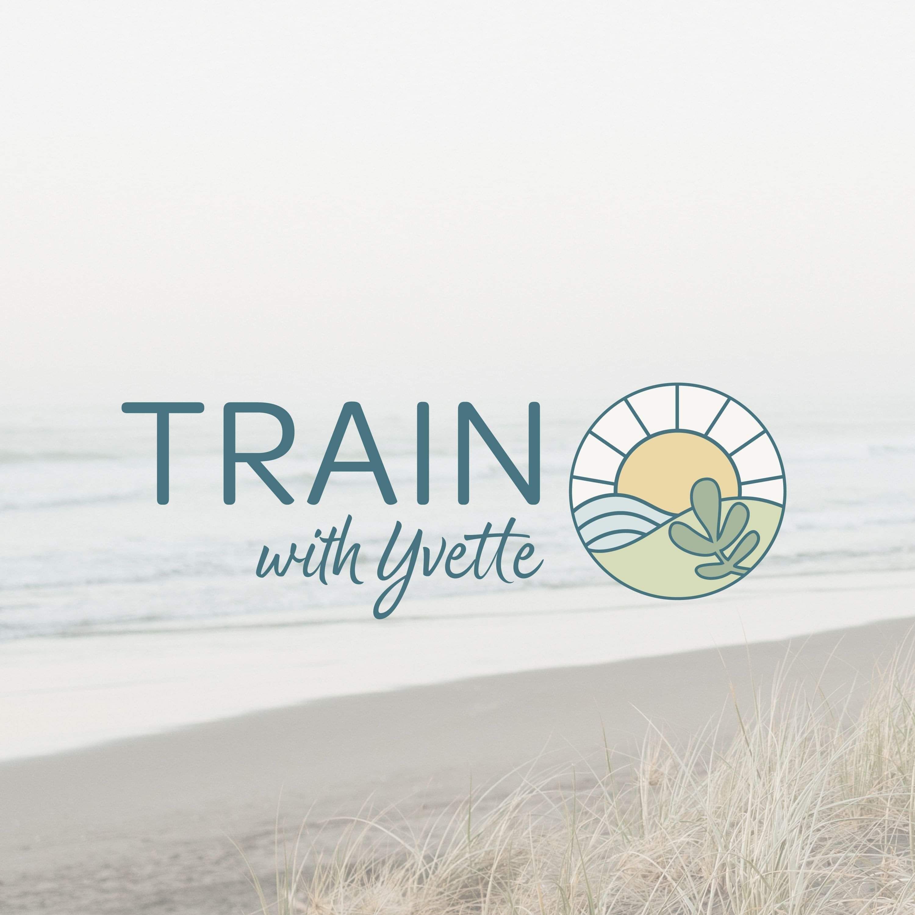 Logo design for personal trainer, Train With Yvette. By Creative Box, Te Awamutu, New Zealand. 