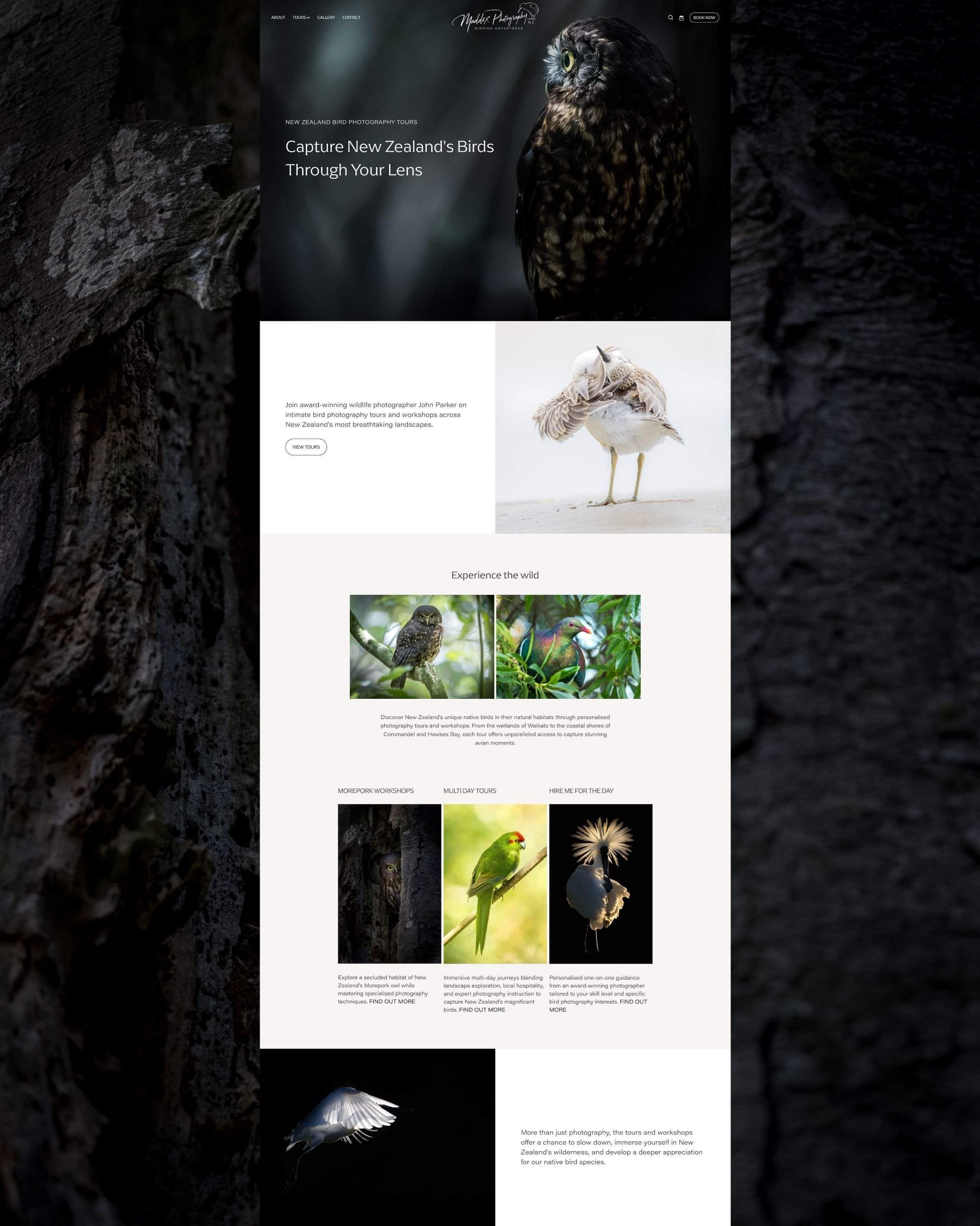 Website design for Maddox Photography NZ by Creative Box Graphic Designer Waikato New Zealand