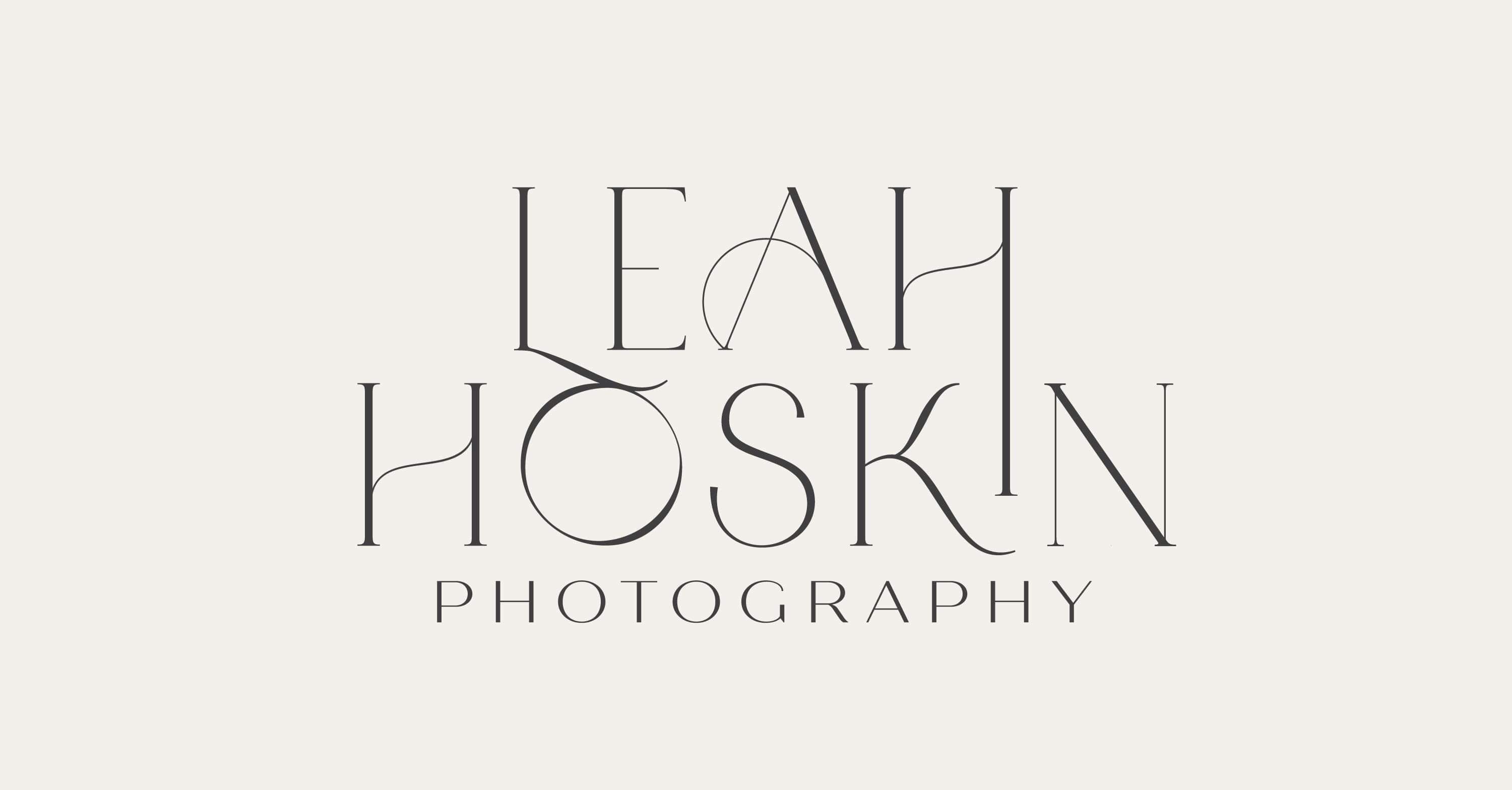 Image of Leah Hoskin Photography logo. By Creative Box