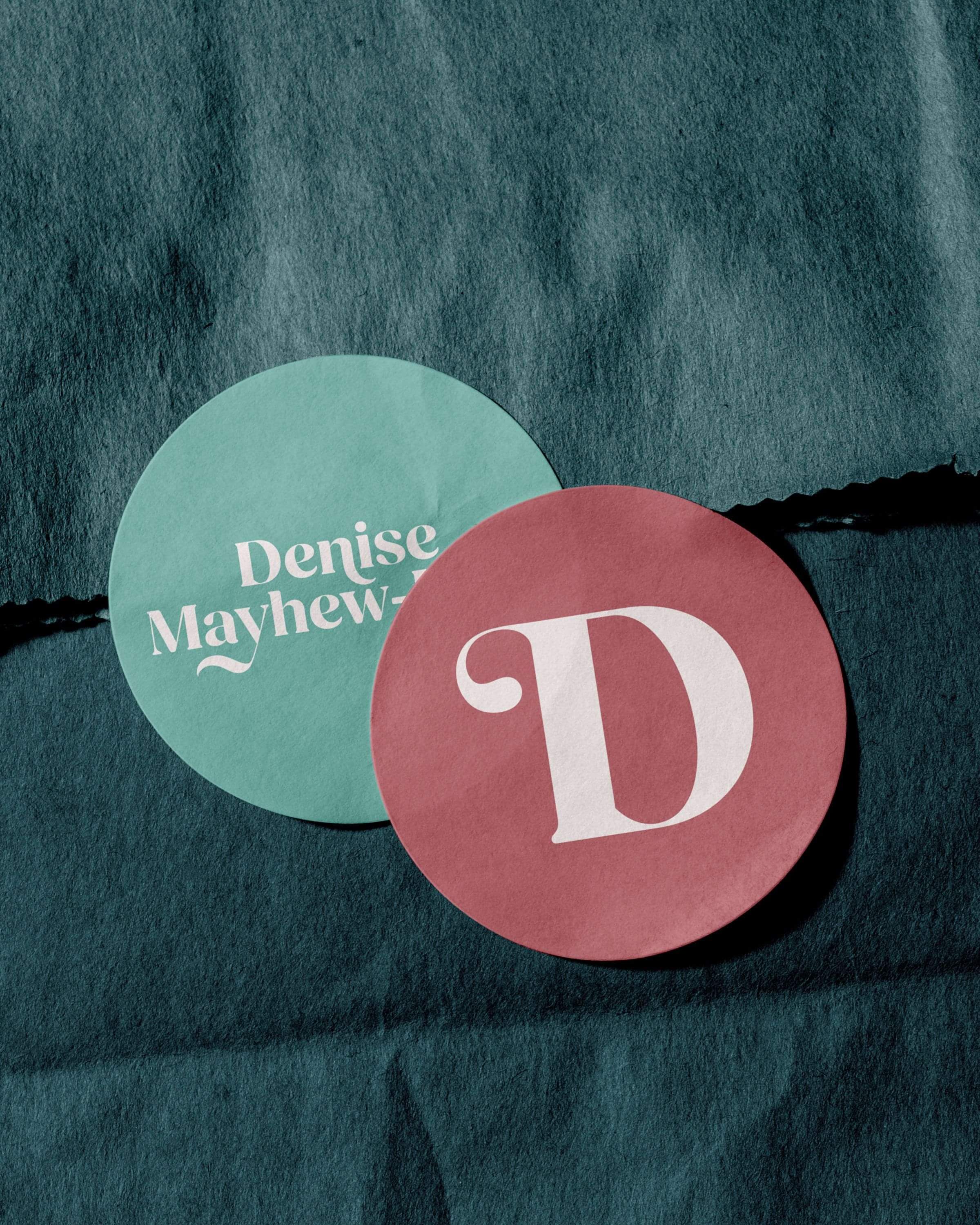 Image of the logo designed for Denise Mayhew-Leat, life coach. Creative Box, Waikato, New Zealand.