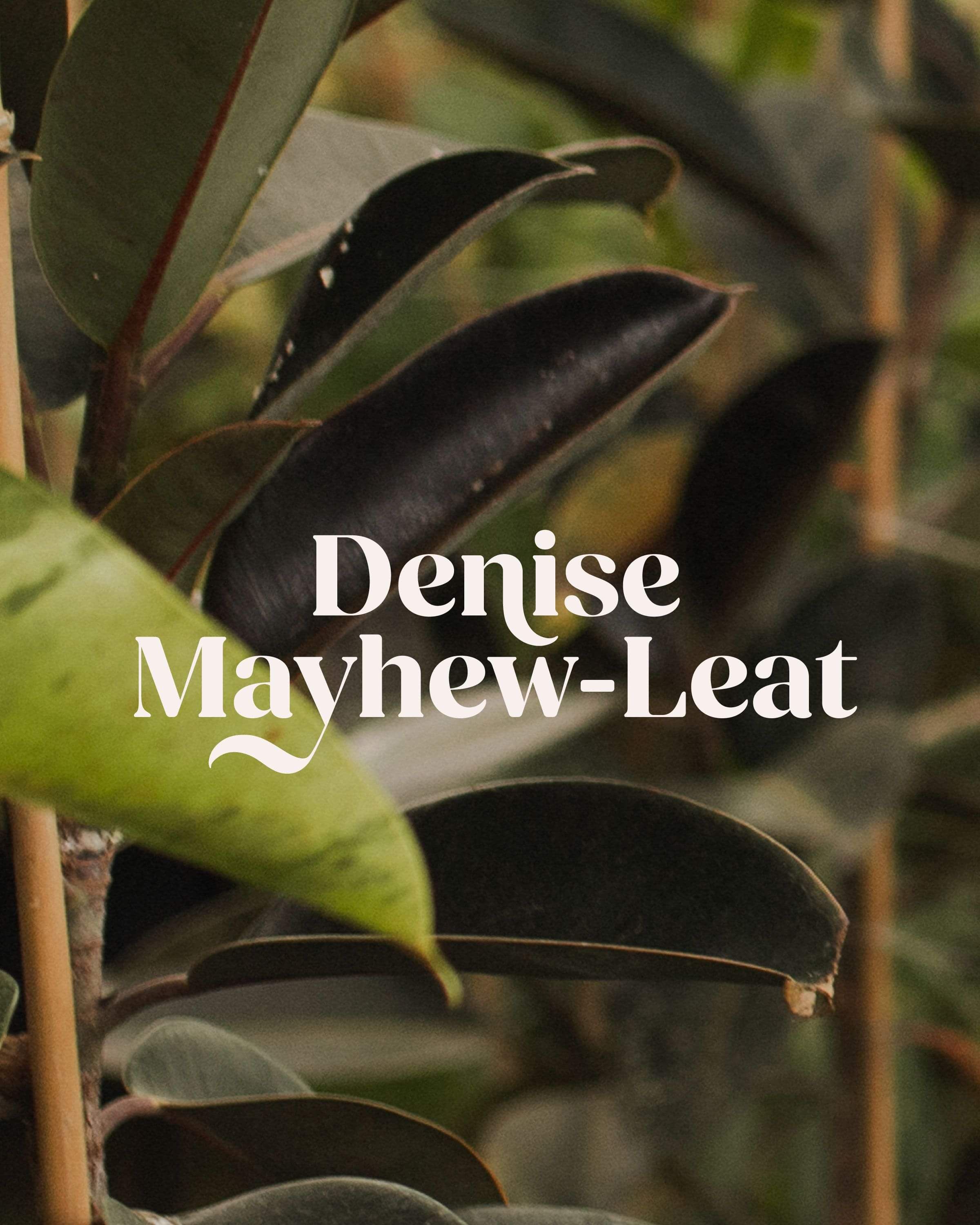 Image of the logo designed for Denise Mayhew-Leat, life coach. Creative Box, Waikato, New Zealand.