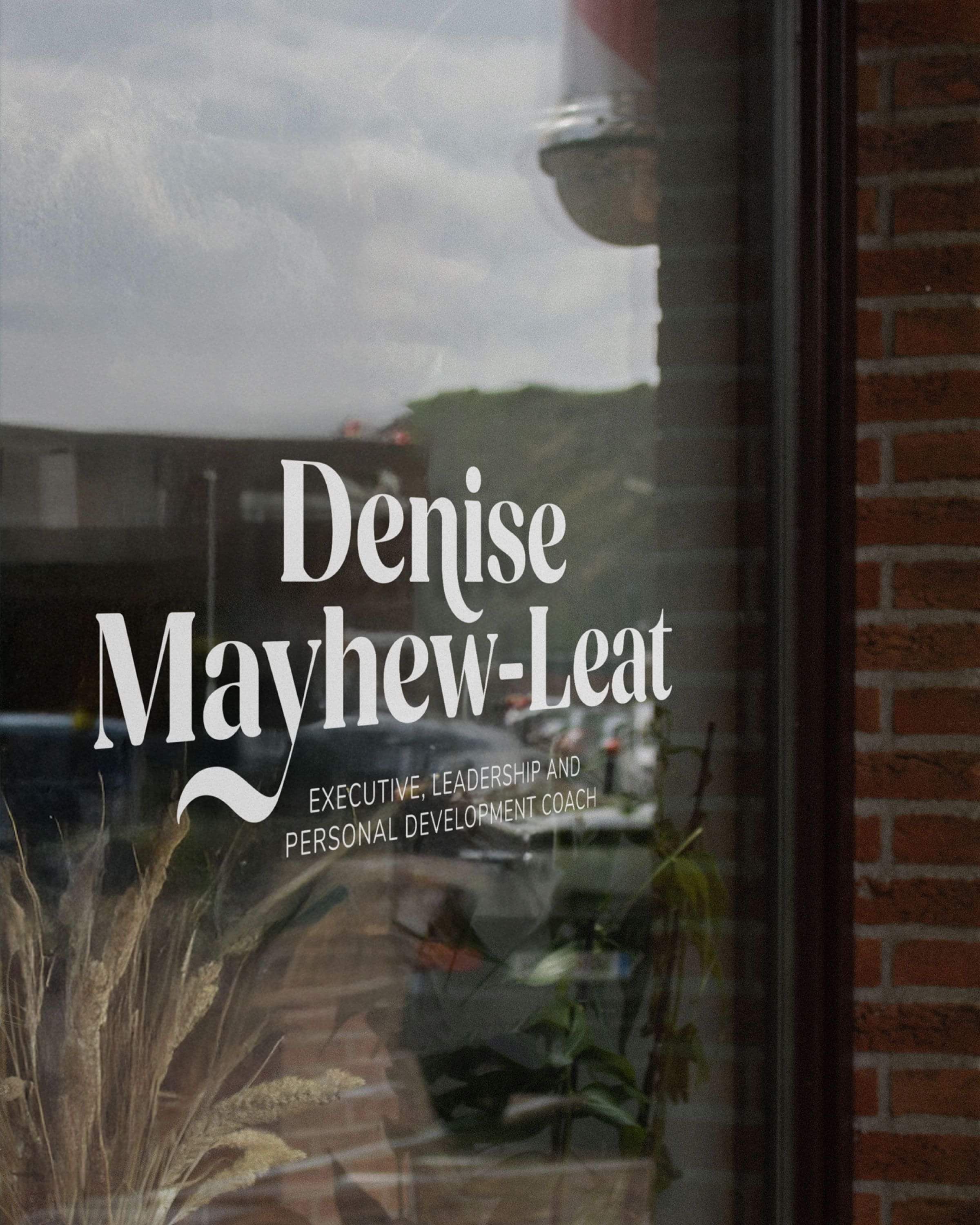 Image of the logo designed for Denise Mayhew-Leat, life coach. Creative Box, Waikato, New Zealand.