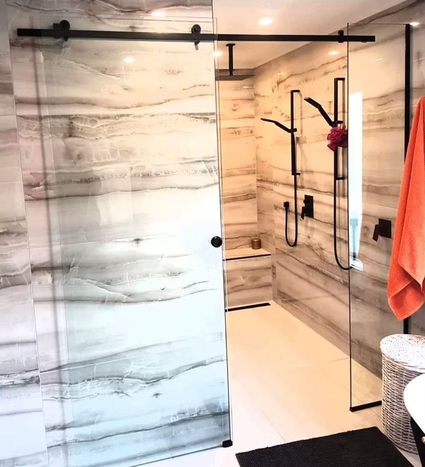 Sliding Frameless Glass Shower door