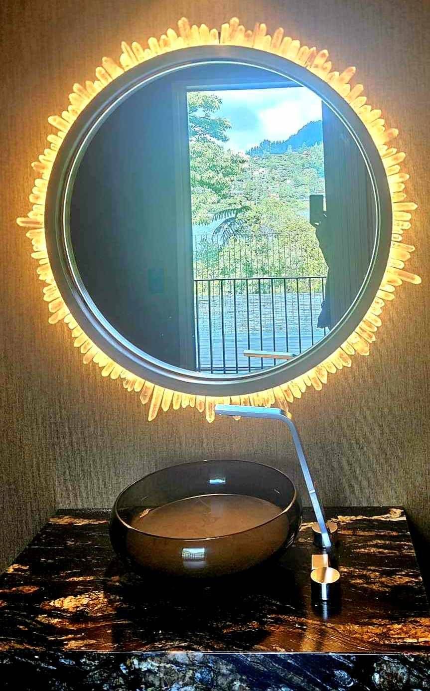 Custom mirror and lighting
